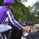 Aidan O'Brien greets Soumillon after the victory of Delacroix