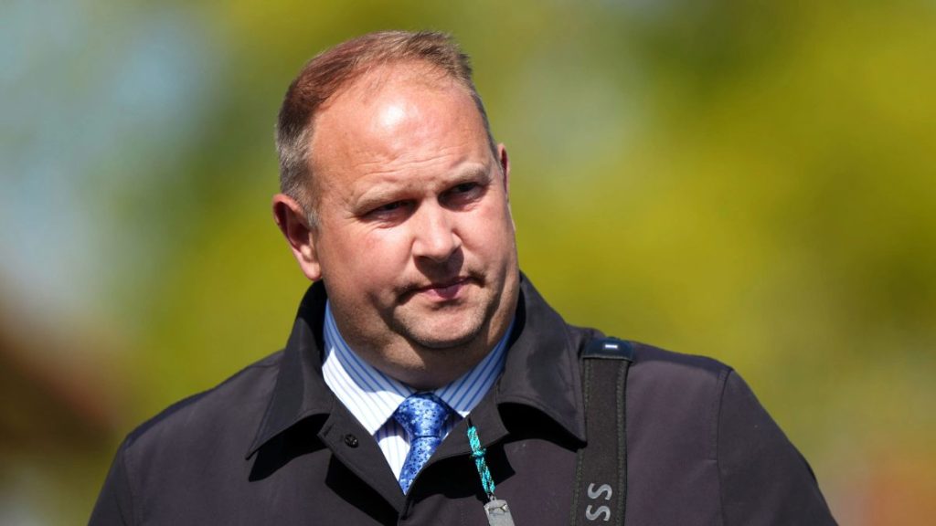 Trainer David Menuisier at Newmarket