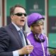 Trainer Aidan O’Brien (left) expects Ryan Moore to be out until next year
