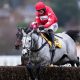 L'eau Du Sud ridden by jockey Harry Skelton on their way to winning the Betfair Henry VIII Novices' Chase