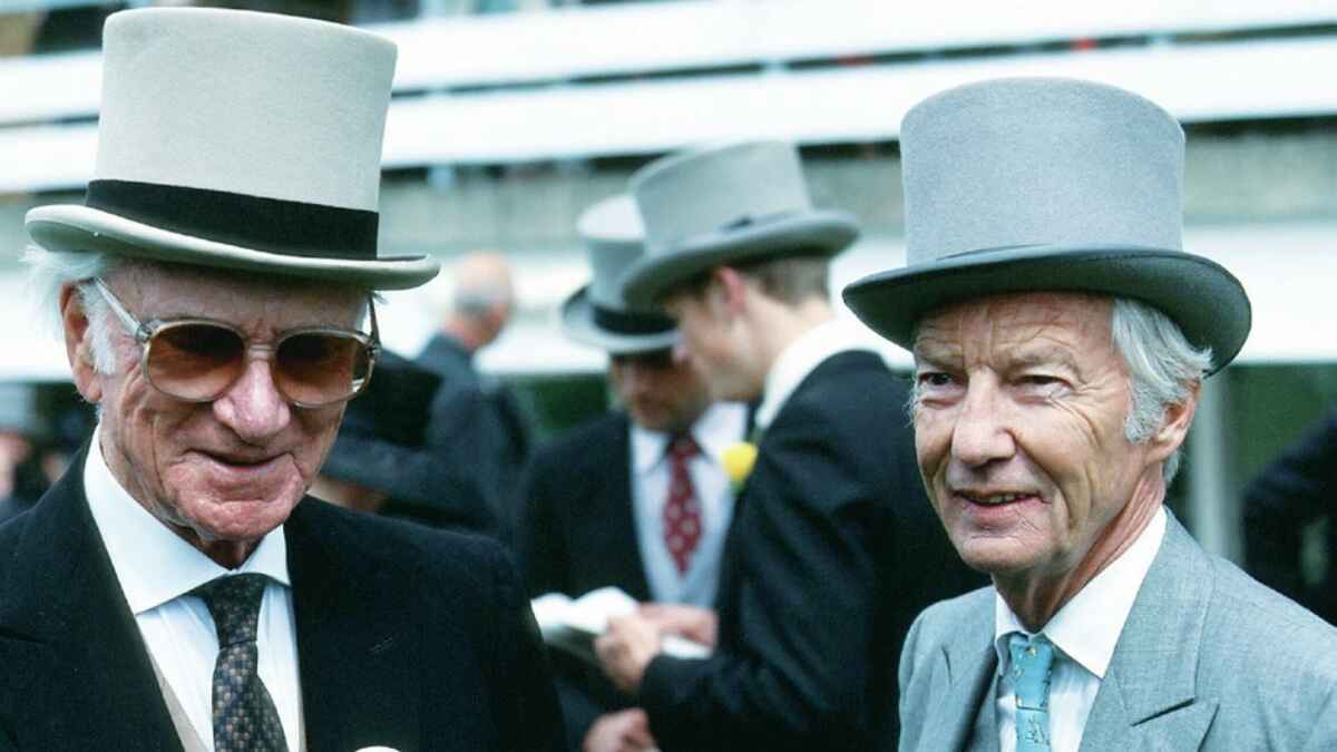 Sir Peter O’Sullevan and Lester Piggott at Ascot in 2000