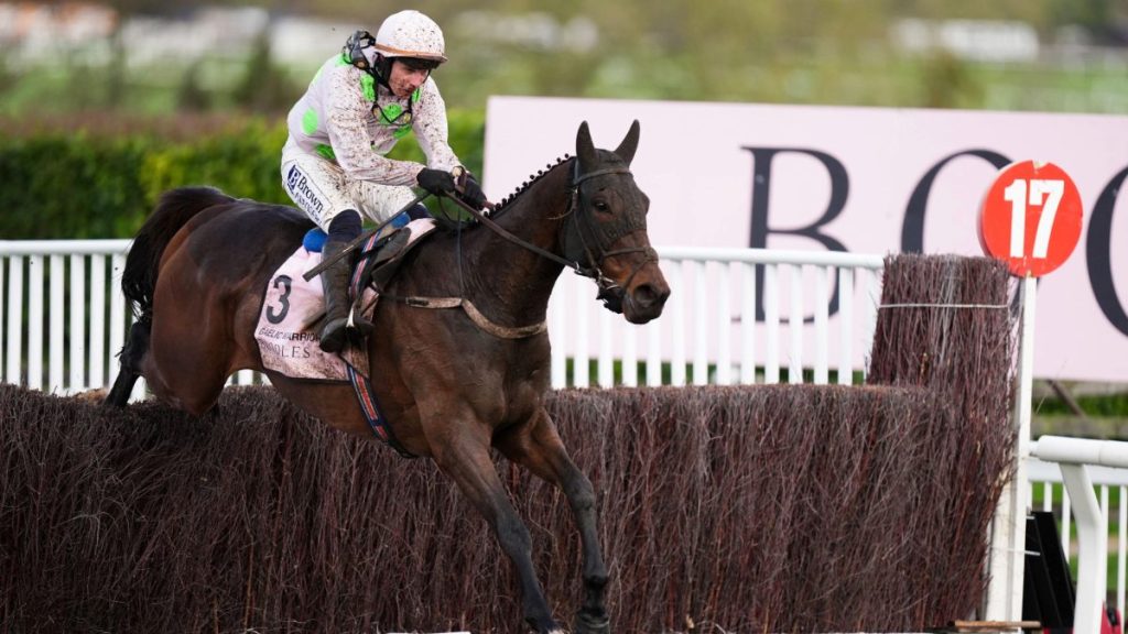 Gaelic Warrior ridden by Paul Townend on their way to winning the Boodles Cheltenham Gold Cup Chase on day four of the 2026 Cheltenham Festival at Cheltenham Racecourse.