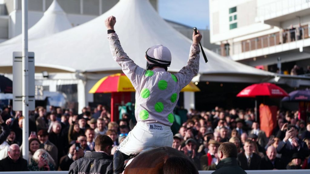 Paul Townend celebrates