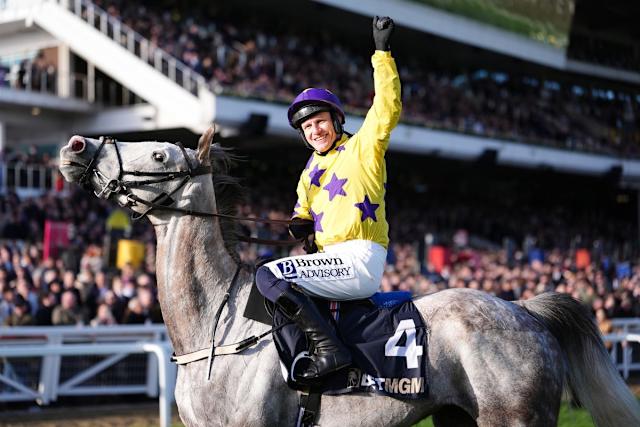 Paul Townend and Il Eait Temps after the Champion Chase at the Cheltenham Festival