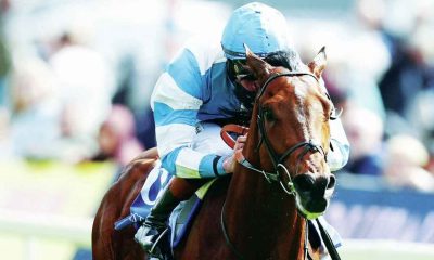 Pride Of Arras ridden by Rossa Ryan on way to winning 2025 Dante Stakes