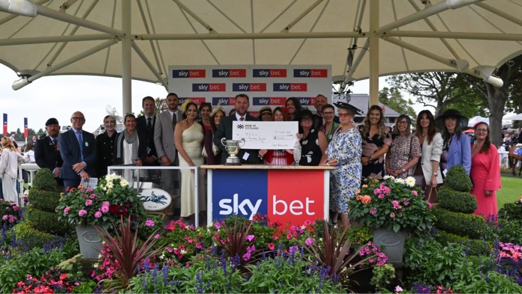 Last year&rsquo;s winners M.A.S.H celebrate their &pound;20,000 Ebor Community Sweepstake success after Ethical Diamond&rsquo;s victory delivered a life-changing boost for the Yorkshire charity