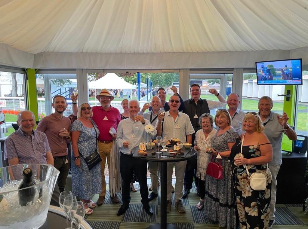 Celebrating at Windsor after Calibos won