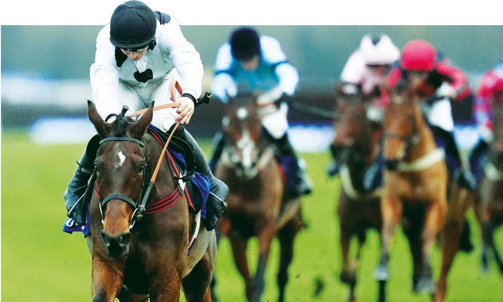General Medrano (left) ridden by jockey Ben Jones wins at Newbury last year